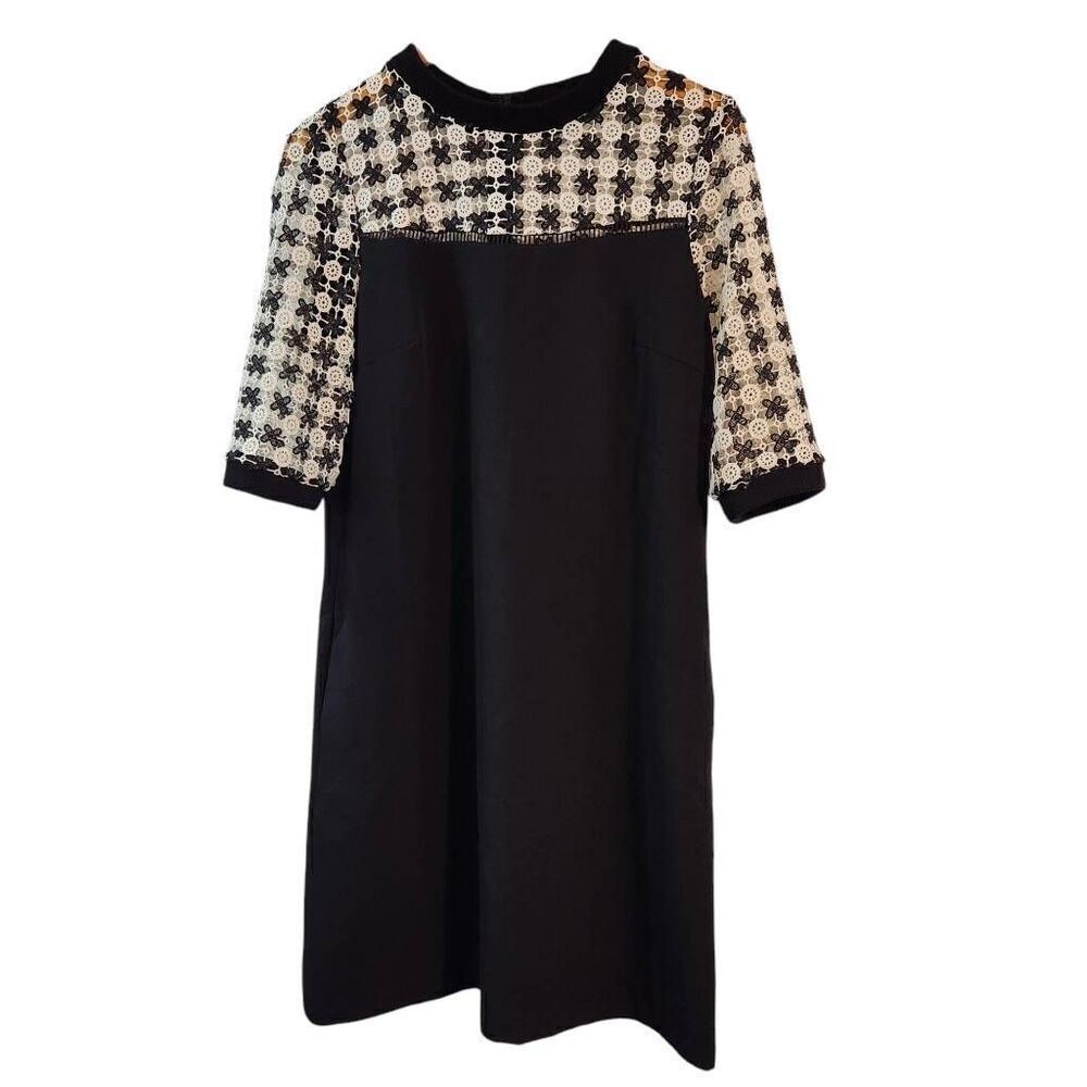 Julia Jordan dress knit cut‎ out top black white Size 6 New